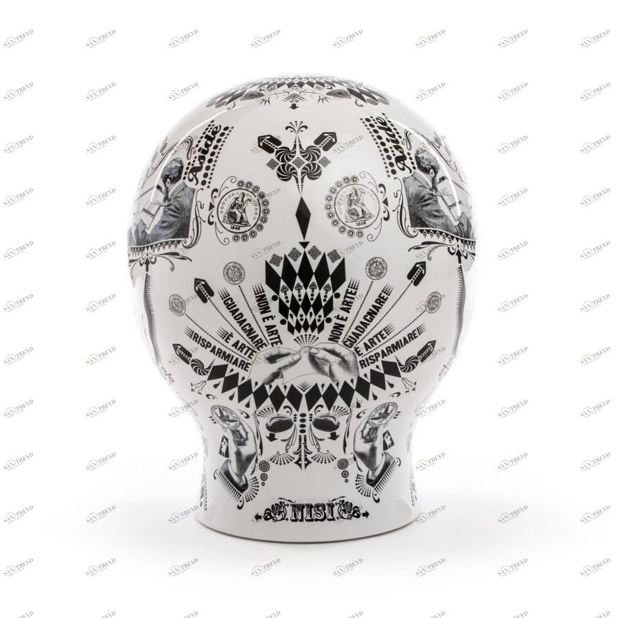 Копилка фарфоровая черно-белая By Petrantoni SELETTI  00-3883238 Белый;черный 