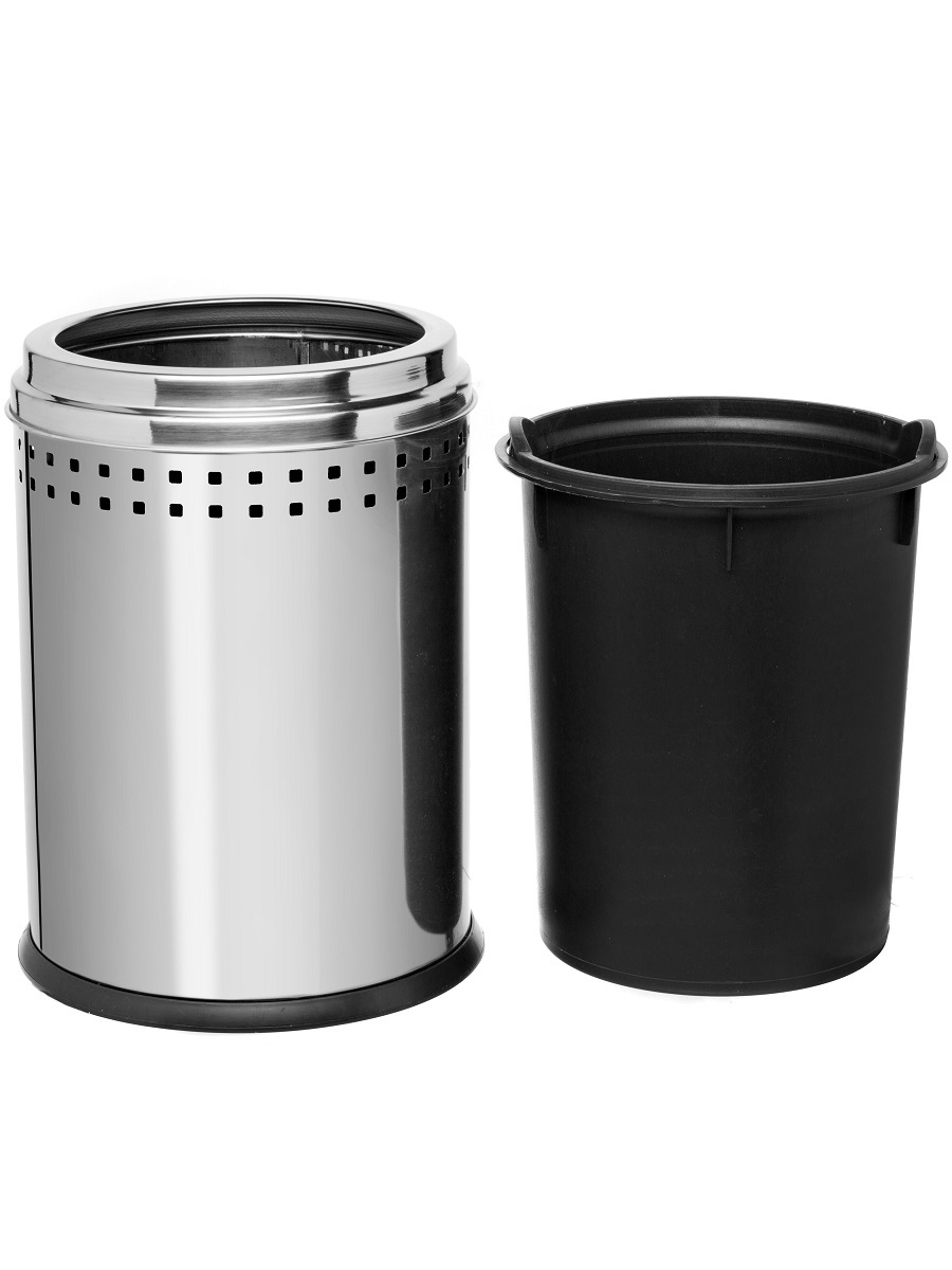 Ведро для мусора  без крышки Lupus 12L Chrome NAVAKO 11105 - Вид №1