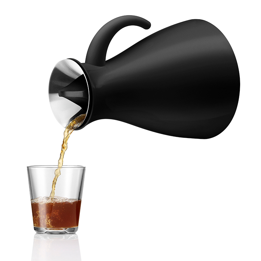 502941 Термокувшин vacuum 1 л низкий черный Eva Solo  - Вид №2