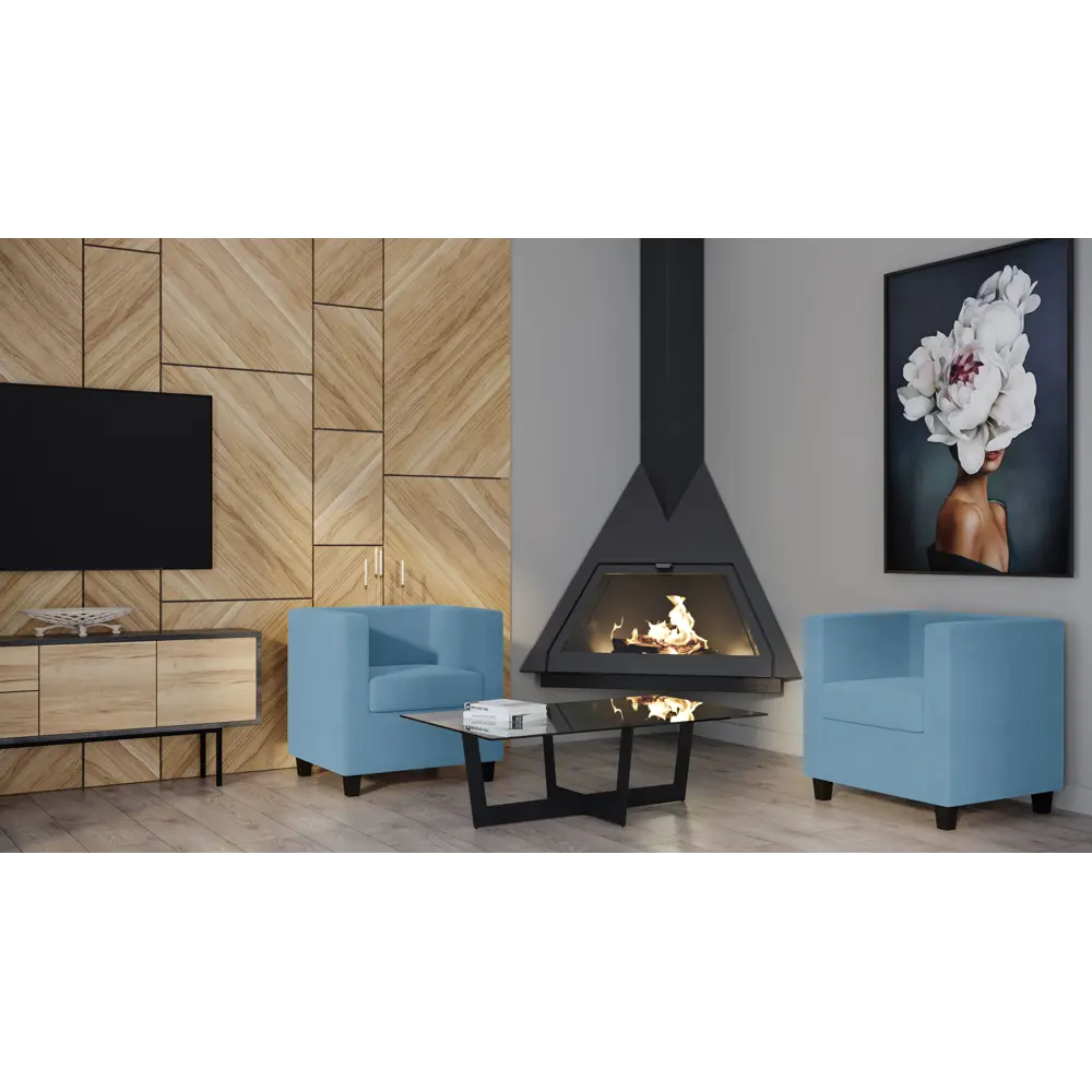Кресло полиэстер Seasons Корса 73x65x73 см цвет голубой 85151537 STLM-2182155  - Вид №2
