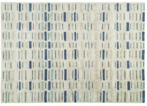 Toulemonde Bochart Прямоугольный коврик из бамбукового волокна с геометрическими мотивами The designers