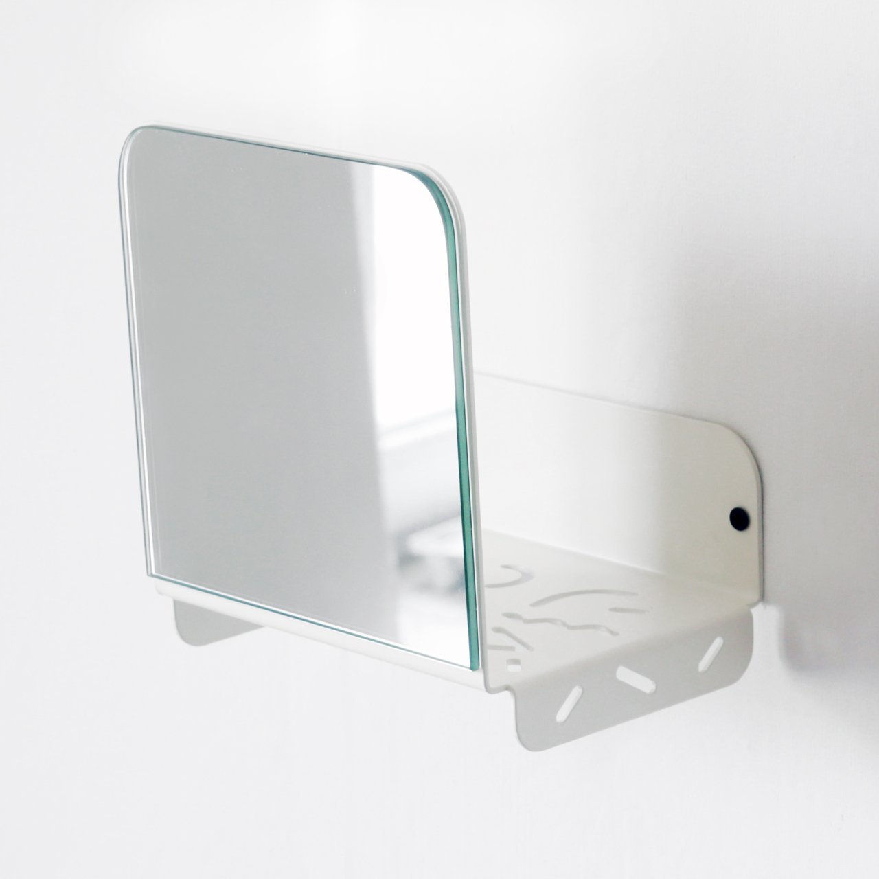 Зеркало-органайзер с полкой белое Milano 80 BONESSI BONESSI 081628 Белый  - Вид №2