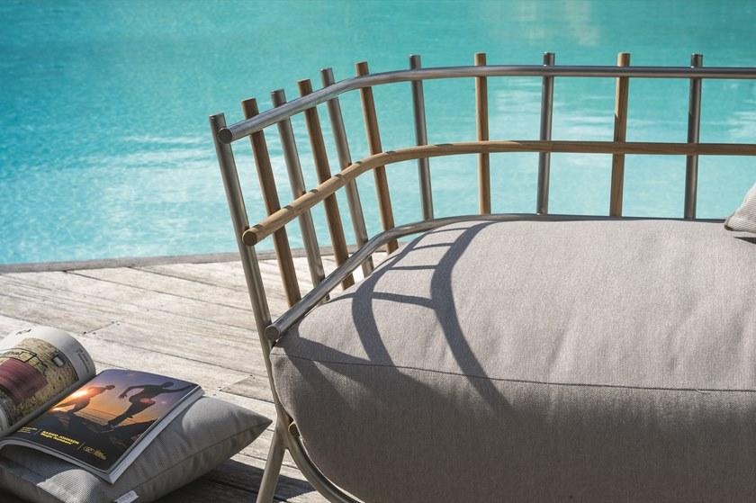 Unopiù Садовый диван из нержавеющей стали и тика Tweed Twediv - Вид №9