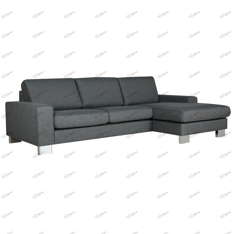 Диван угловой Quattro, левосторонний, темно-серый Sits S1573