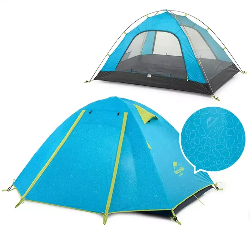 91020701 Палатка 4-х местная Naturehike P-Series синий STLM-0949292