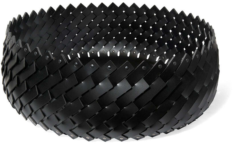 Большая корзина Almeria - Ø 77XH27 см / регенерированная кожа_крем