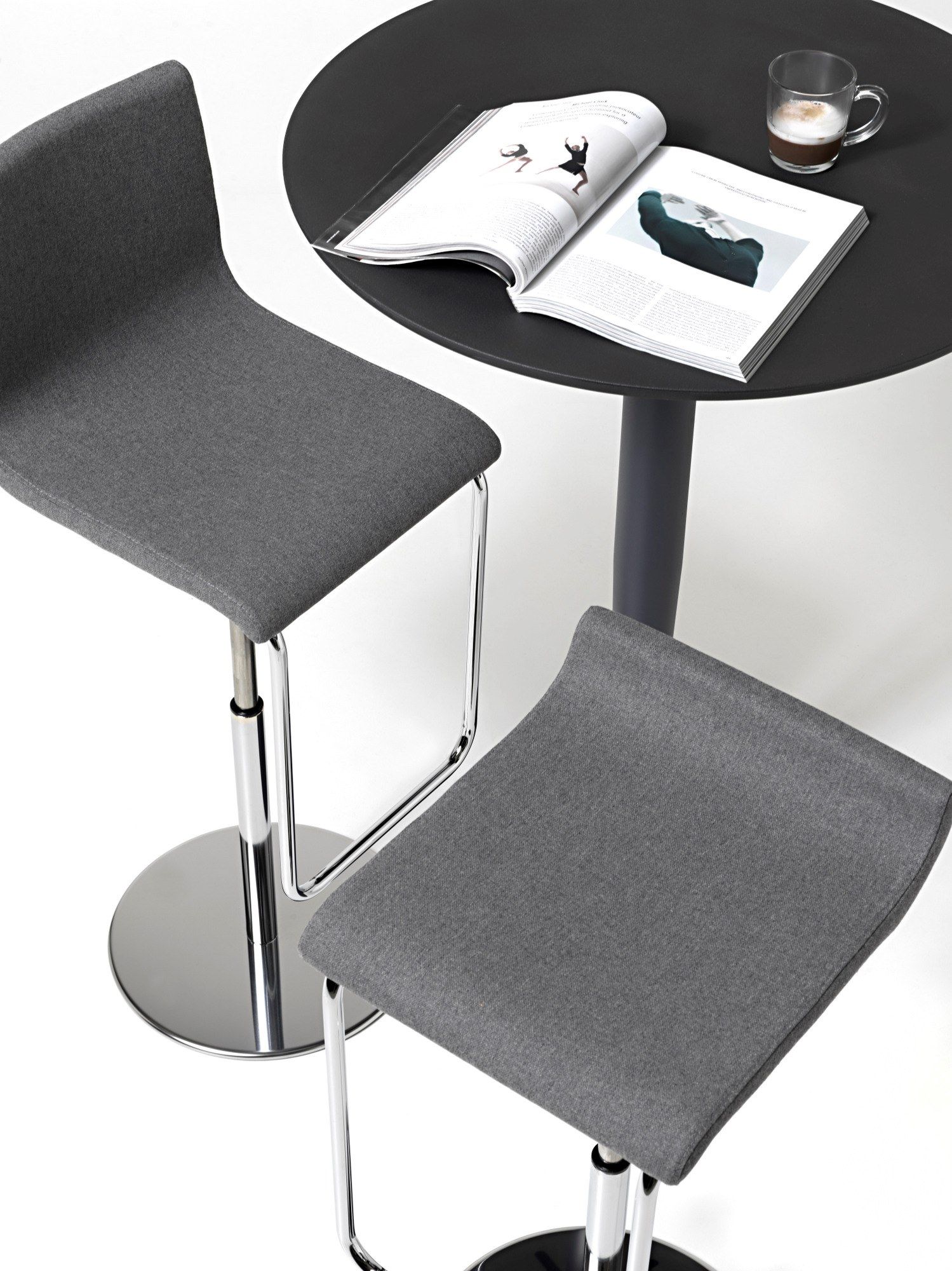 Регулируемый по высоте тканевый стул с подставкой для ног Diemme PRINCE ARCH-00148205 - Вид №3