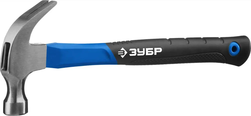 91338380 Молоток-гвоздодер Зубр 20235-450 фиберглассовая рукоятка 450 г STLM-0848708