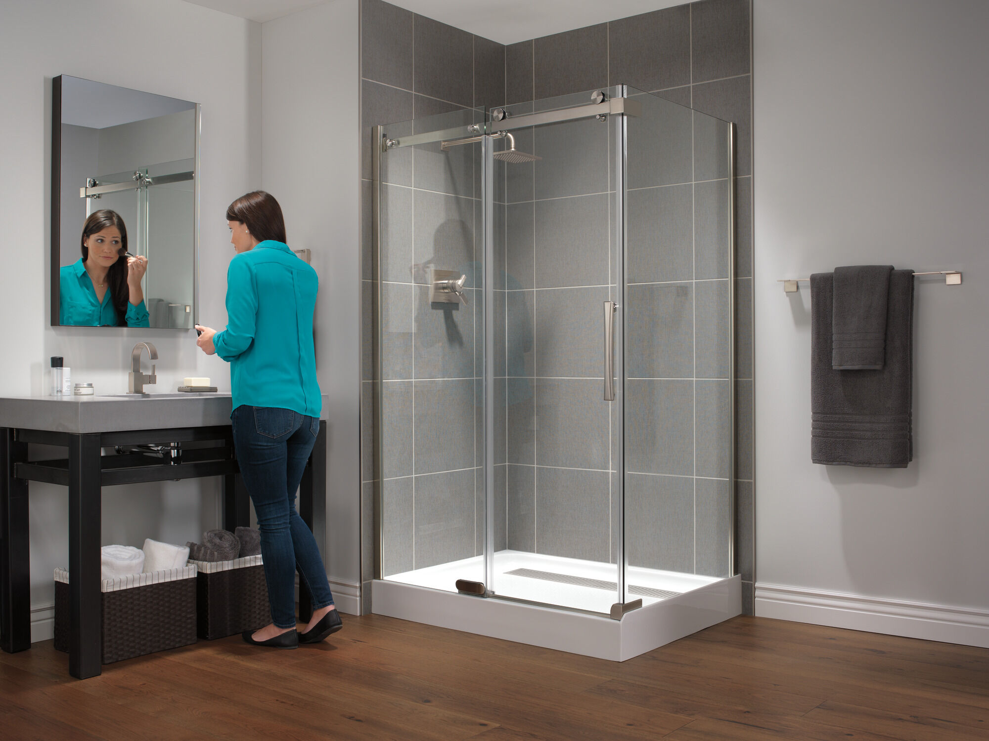 T17T253-SS-WE Отделка для душа TempAssure® серии 17T Delta Faucet Vero Нержавеющая сталь - Вид №4