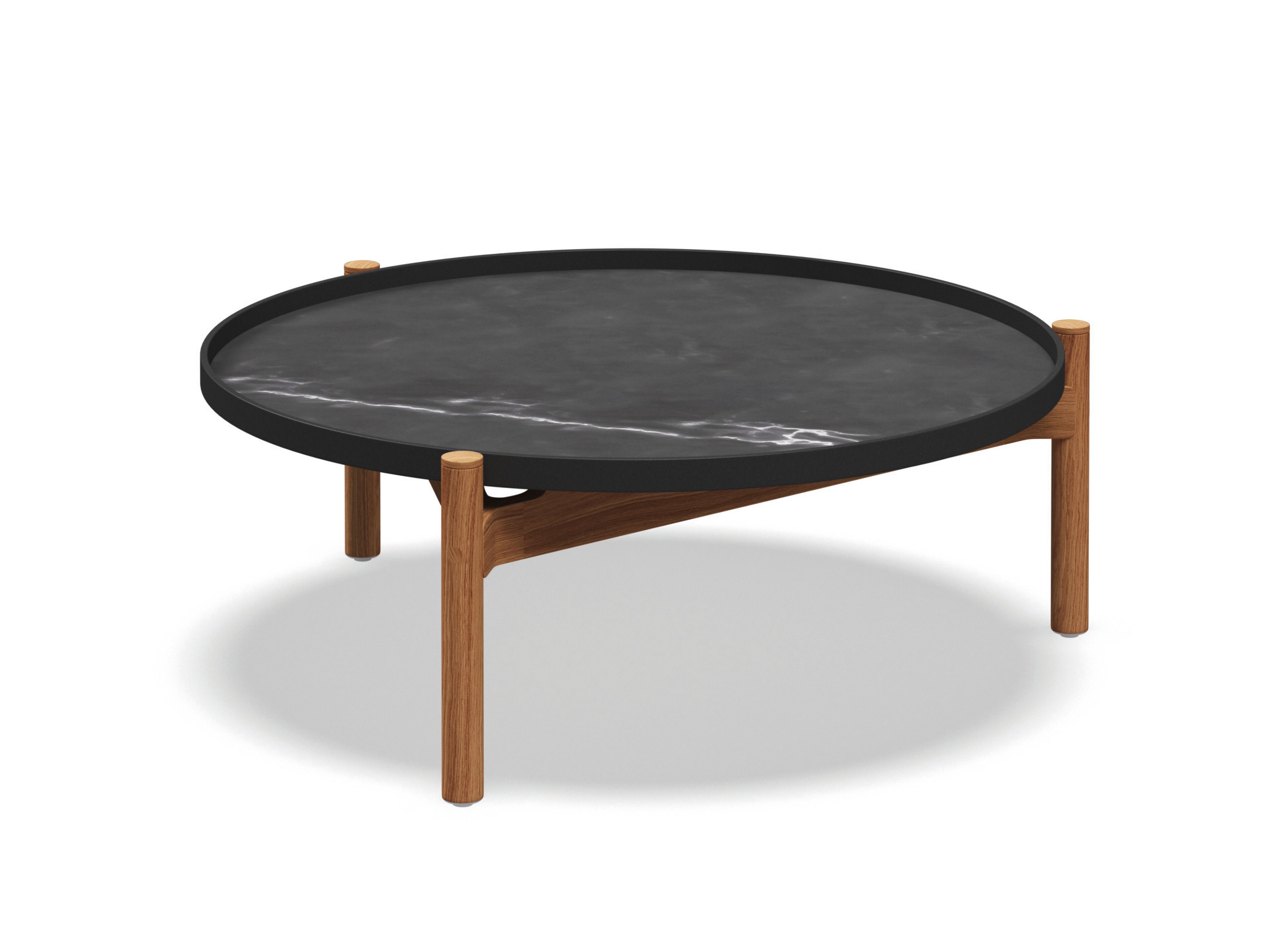 ТИК и керамический низкий круглый садовый столик Gloster SEPAL ARCH-00069418 - Вид №2