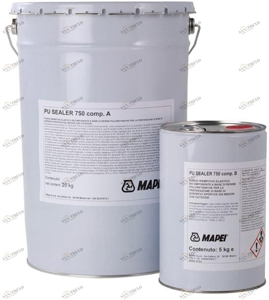 MAPEI Основа из двухкомпонентного эластичного наполнителя Prodotti per pavimentazioni sportive in resina sun-id-1479165