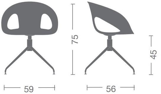 Kastel Стул на козелке с интегрированной подушкой Krizia sun-id-1509114 - Вид №1