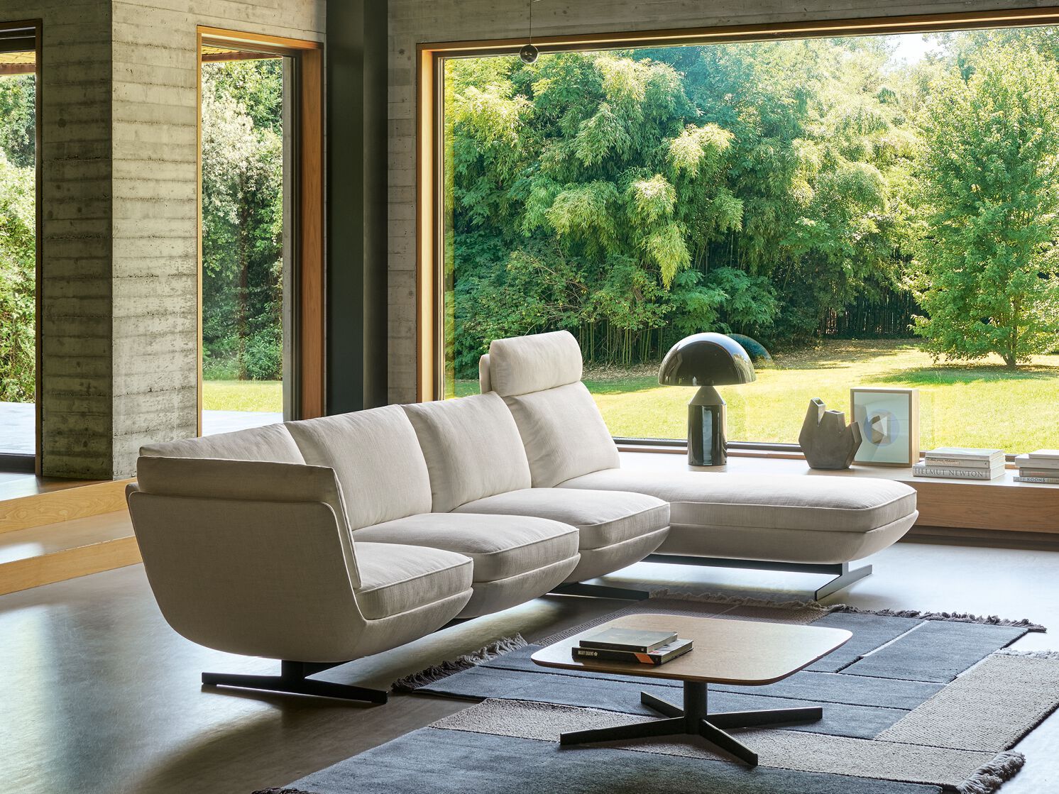 Секционный тканевый диван с полуостровом Twils Biggie ARCH-00018630