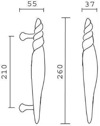 Pasini Ручка из латуни  0114  - Вид №1