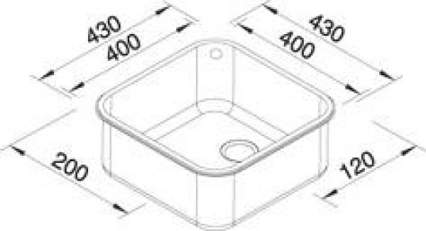 518201 Кухонная мойка Blanco Supra 400-U без клапана-автомата  Blanco Supra - Вид №3