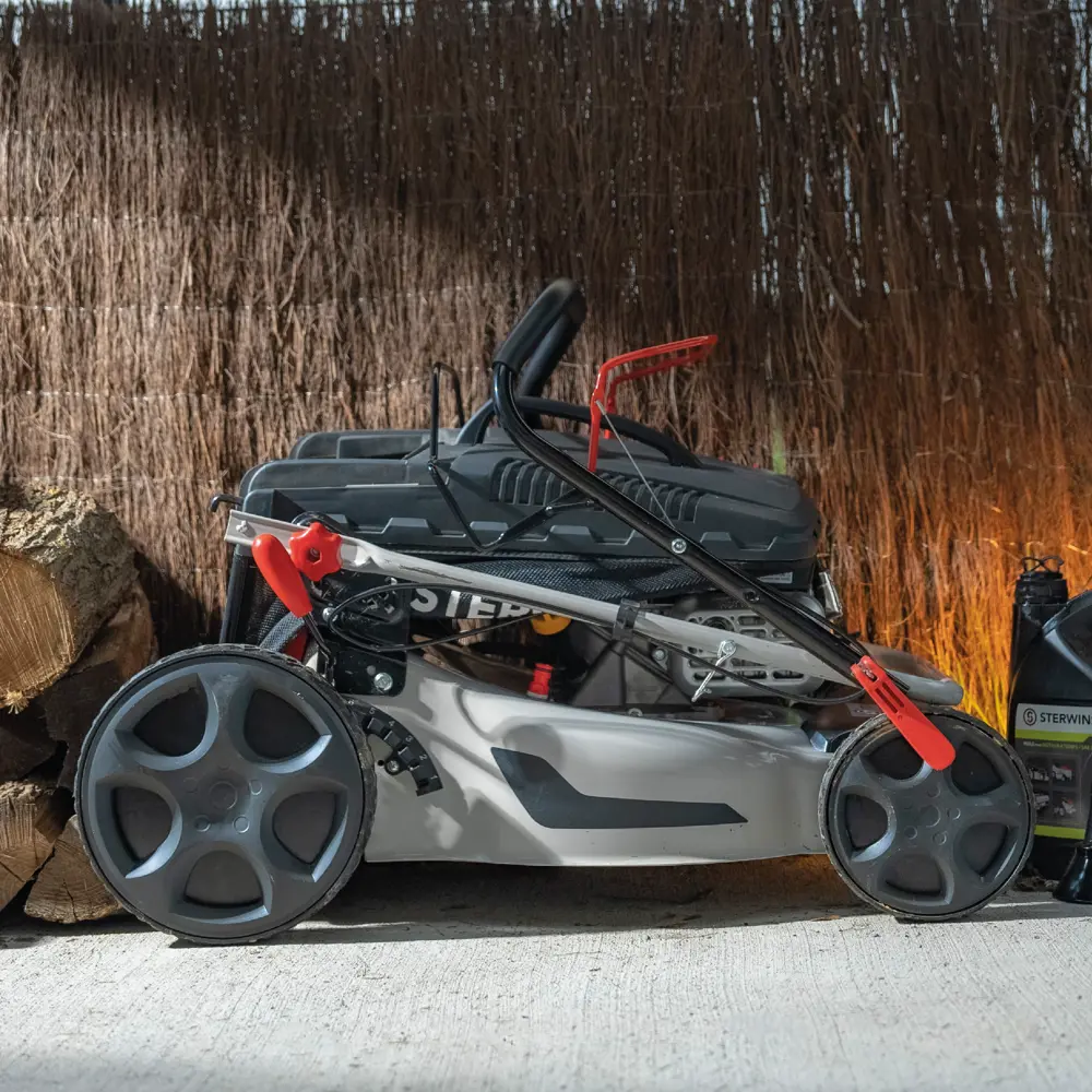 Бензиновая самоходная газонокосилка STERWINS с мульчированием и травосборником 84491063 STLM-0963465 - Вид №16