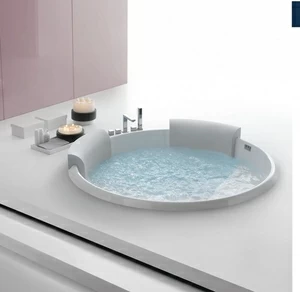 Круглая ванна встроенная Bolla 160 см с гидромассажем 2BOA1N4