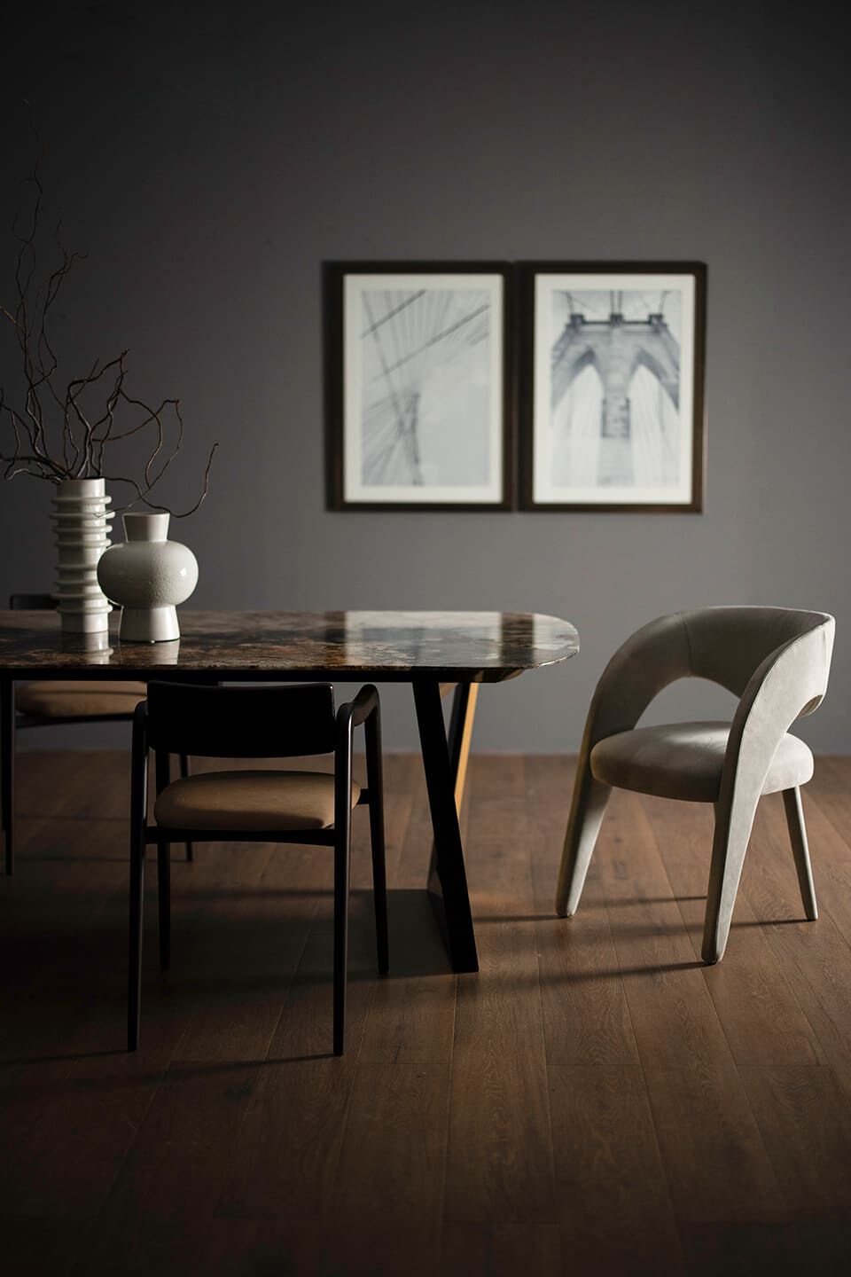 Кожаный мягкий стул с подлокотниками Greenapple Laurence ARCH-00115770 - Вид №7