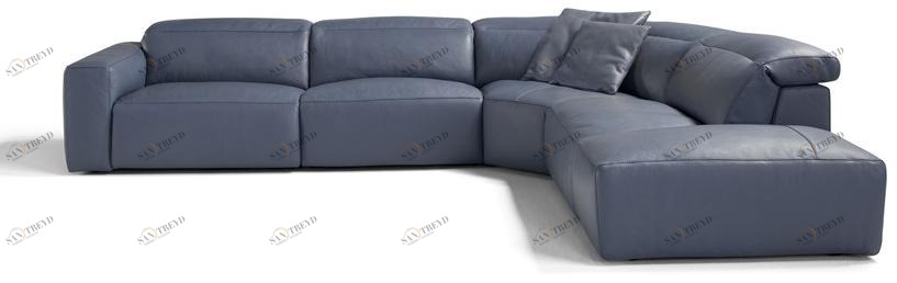 Egoitaliano Модульный регулируемый угловой диван в коже Beverly sun-id-1412588