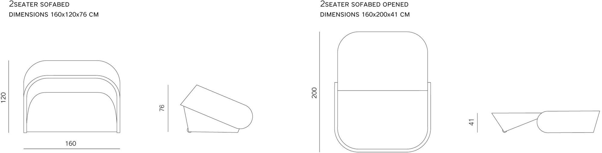 prostoria 2-х местный диван-кровать Up-lift sun-id-1447631 - Вид №10