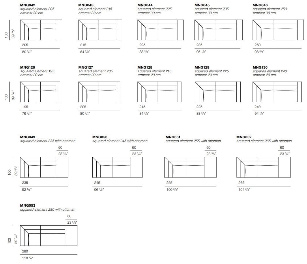 Угловой диван из ткани BODEMA MAN-GO ARCH-00064992 - Вид №6