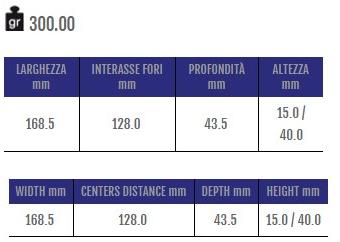 Cosma Ручка мебельная мостовая из замака  12432  - Вид №1