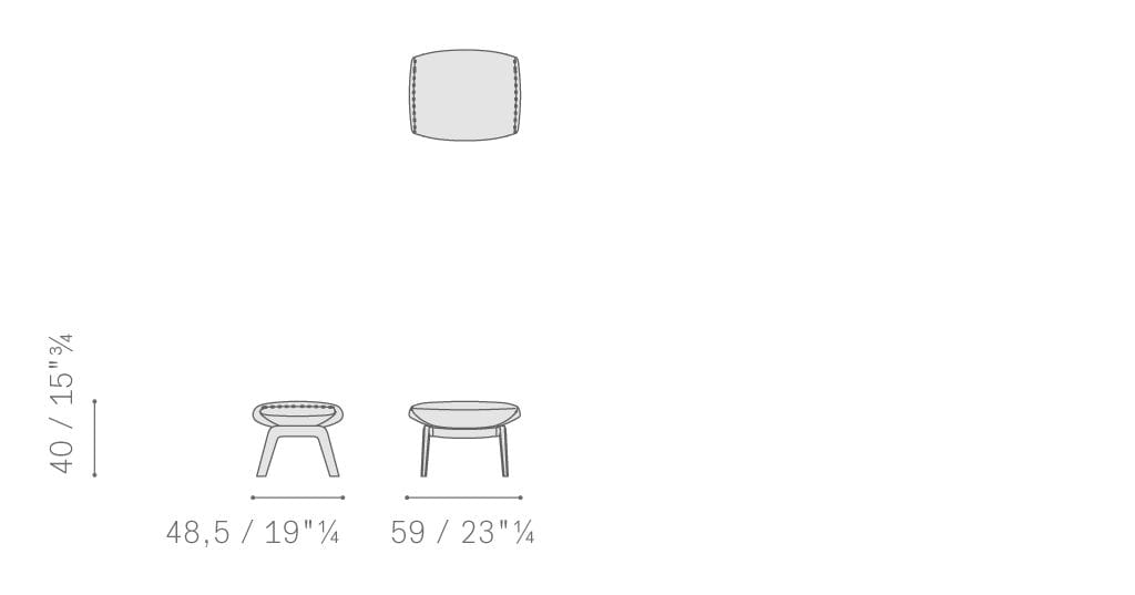 Подставка для ног Poltrona Frau коллекция-диваны и кресла ARCH-00124118 - Вид №3
