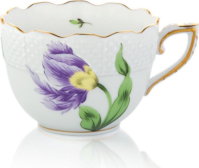 55001 Herend Чашка для мокко 80мл "Китти" (фиолетовая) Фарфор, Керамика 