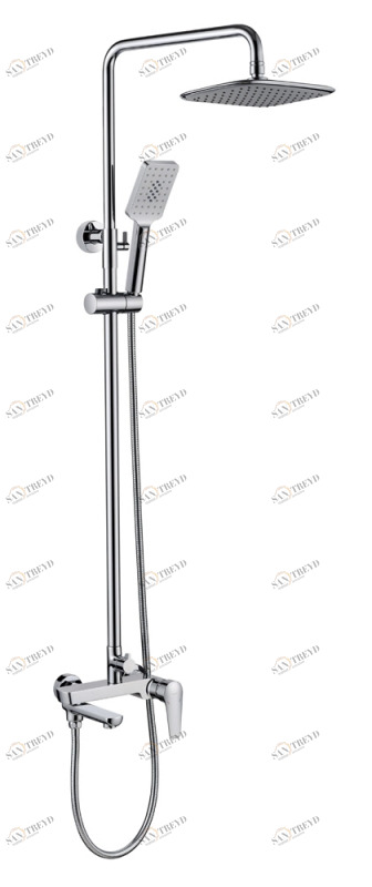 Душевая колонна со смесителем для ванны и душа ARDEN F6351385CP-A1-RUS bravat 