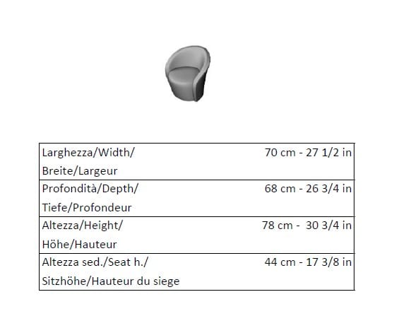 Вращающееся кресло La Cividina SPEAK EASY ARCH-00022368 - Вид №4