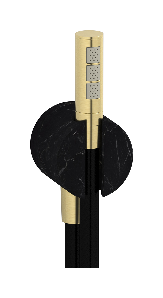 Дуплекс Marmo, черный мрамор WE ARE IB mr022ii_2 Brushed Pale Gold Shower