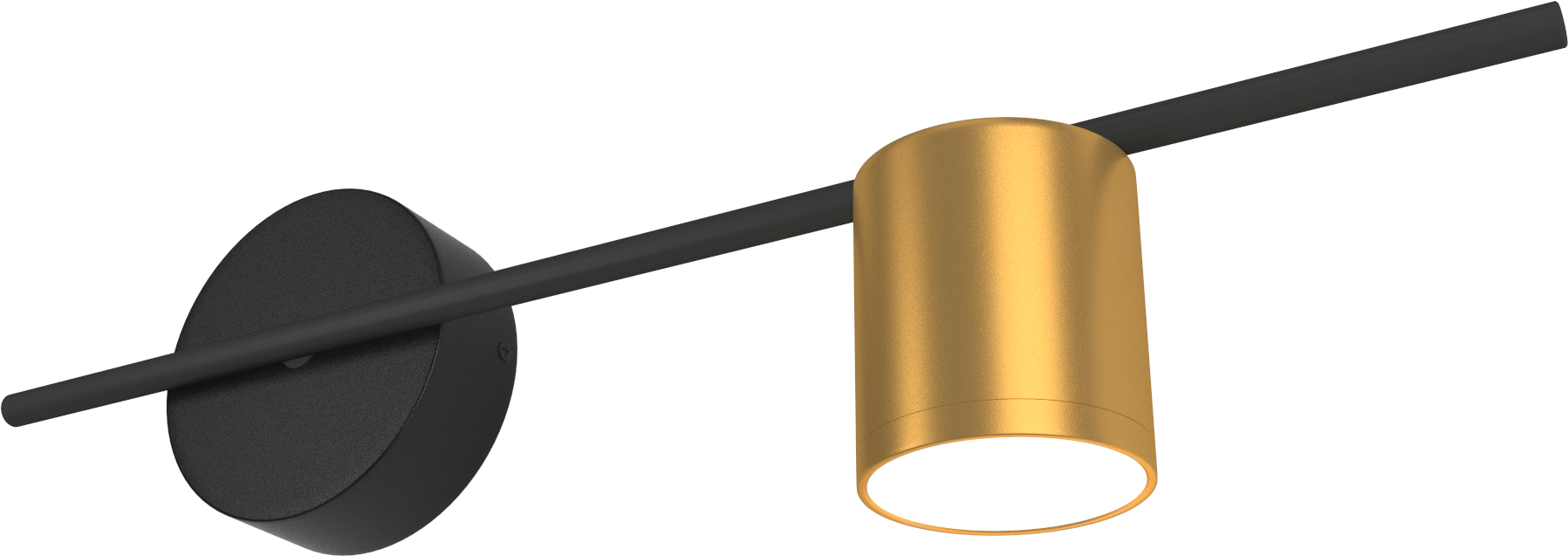 91261842 Светильник настенный светодиодный Acru LED MRL LED 1019 черный/золото STLM-0526324 ELEKTROSTANDARD