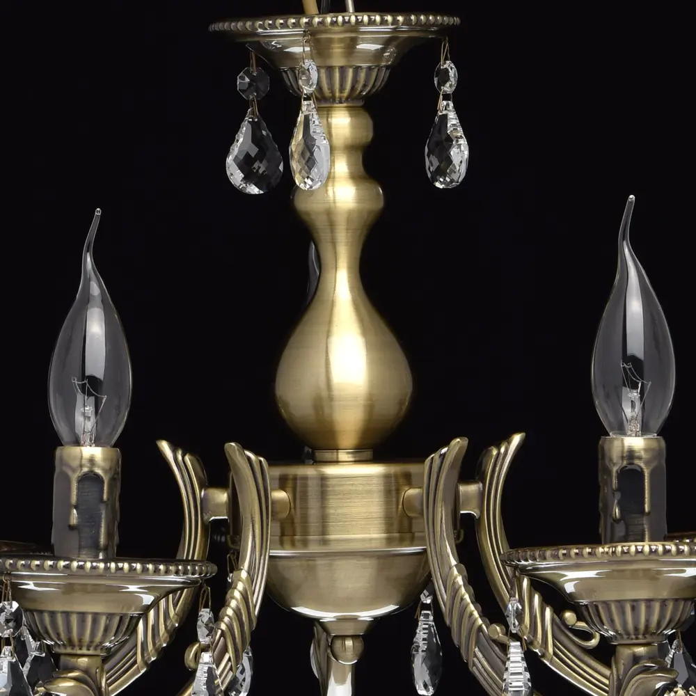 Люстра Аврора 5xE14x60 Вт, металл, цвет бронза MW-Light STLM-2125019 - Вид №9