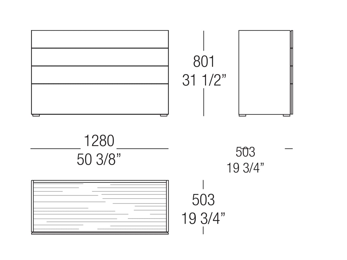 Деревянный комод MisuraEmme CUBE ARCH-00128834 - Вид №3