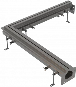 Промышленный угловой желоб щелевой из нержавеющей стали AISI 316L