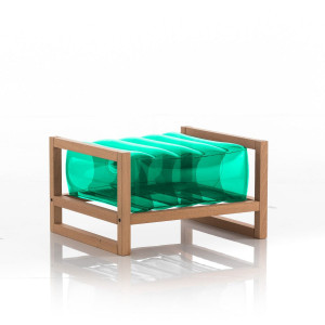 MOJOW YOKO WOOD пуф Зеленый PYKCB03VC