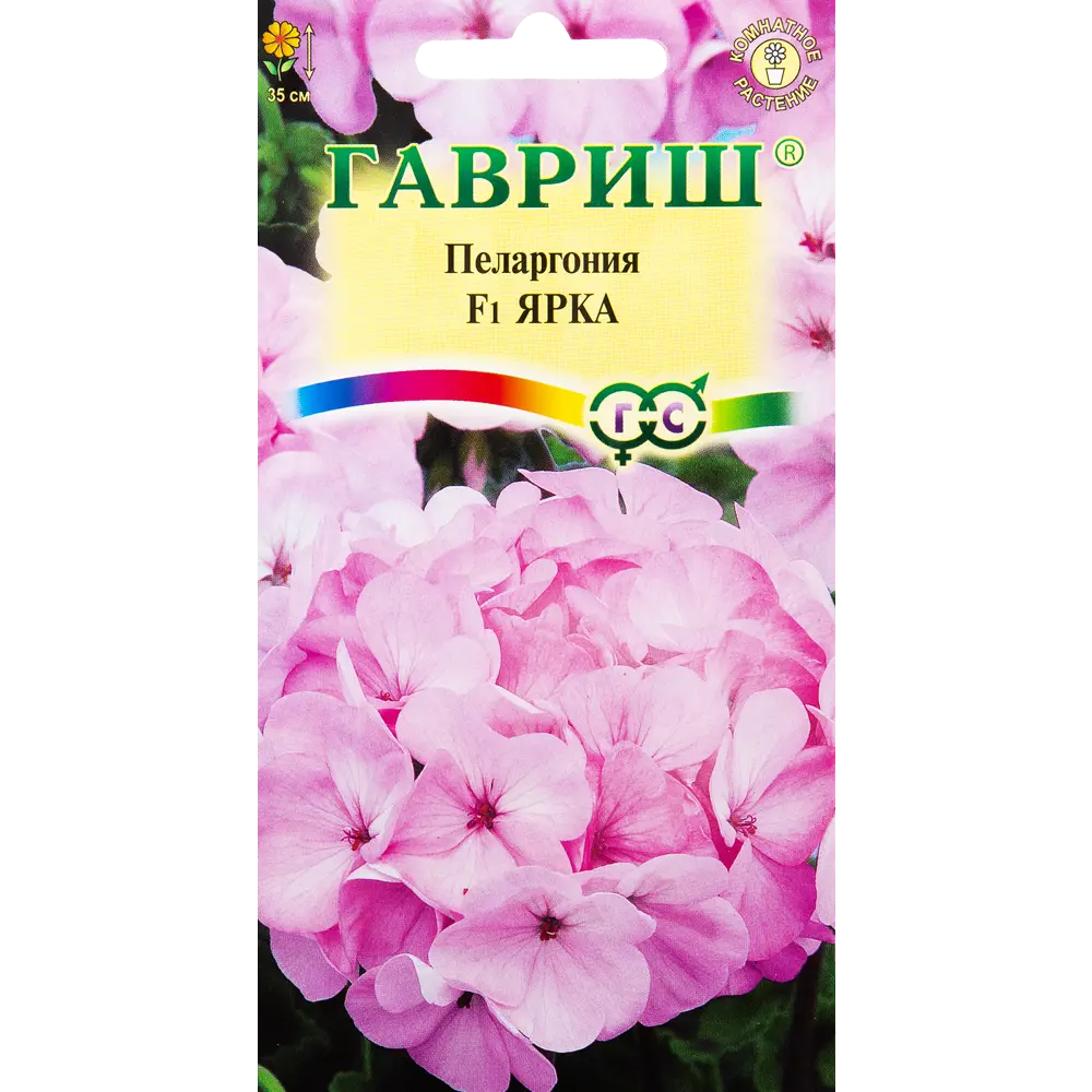 ГАВРИШ Пеларгония Ярка F1 - розовые шары цветов круглый год 82097859 STLM-1579373
