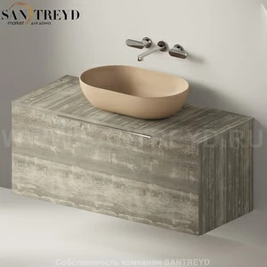 Flaminia BOX Настенная тумба для раковины 120 см с 1 ящиком BX945.WE