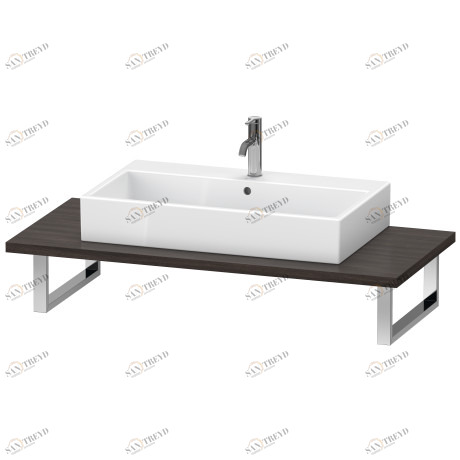 DS104C05353 DuraStyle Консоль для накладной и встраиваемой сверху раковины компакт Каштан темный, декор Duravit