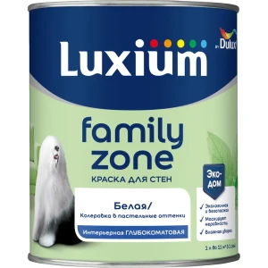 LUXIUM Family Zone — глубокоматовая моющаяся краска для стен 89425728