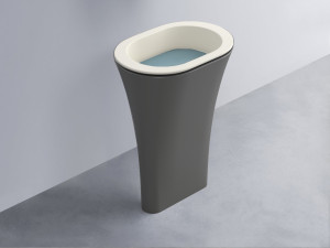 AMLA65-TL+AMPILO-PL+AMCOLO-CM Раковина Amedeo Ovale отдельностоящая cielo Enjoy + Amedeo