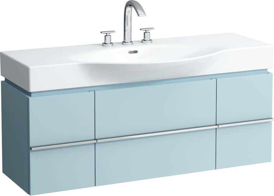 H4013020755481 Шкафчик под раковину, для раковин 811704, 812704, 2 выдвижных ящика с 2 дверцами, 2 стеклянные полки LAUFEN PRO - Вид №15