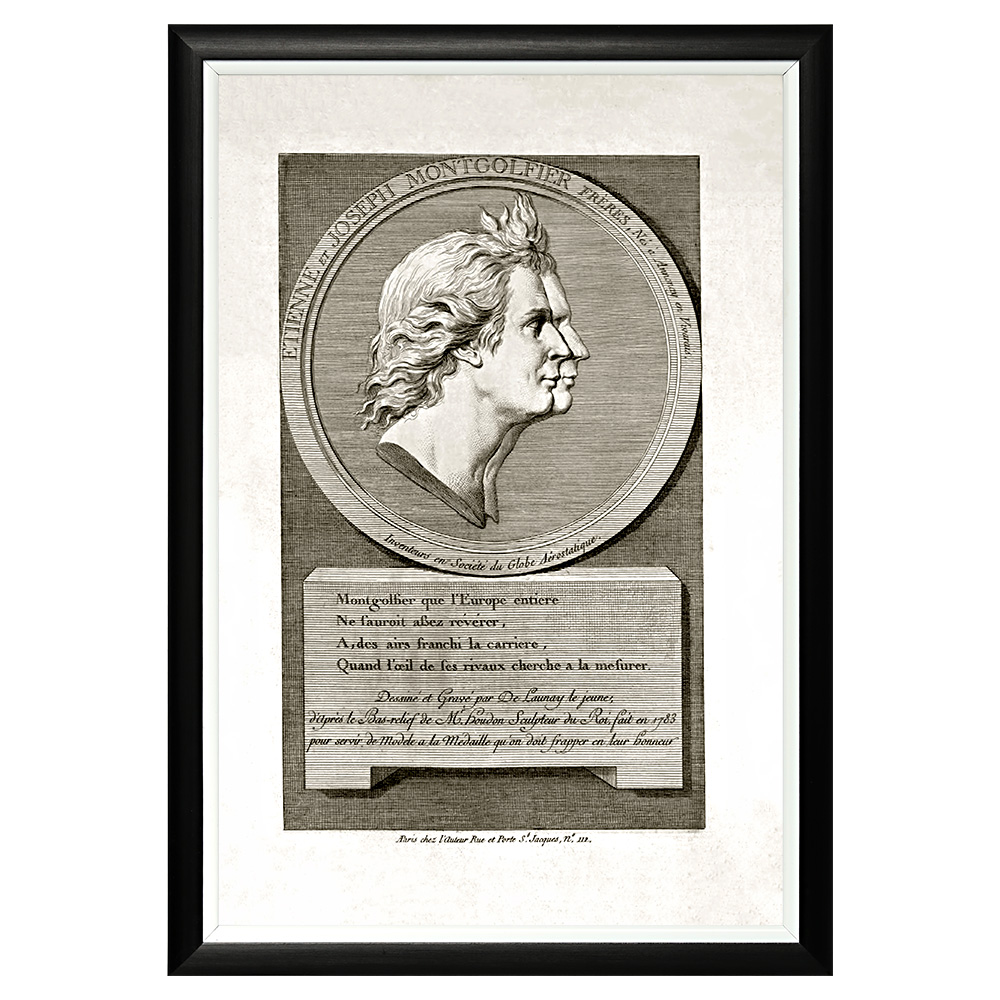 550016608_1818 Арт-постер «Этьен и Жозеф Монгольфье» Object Desire 