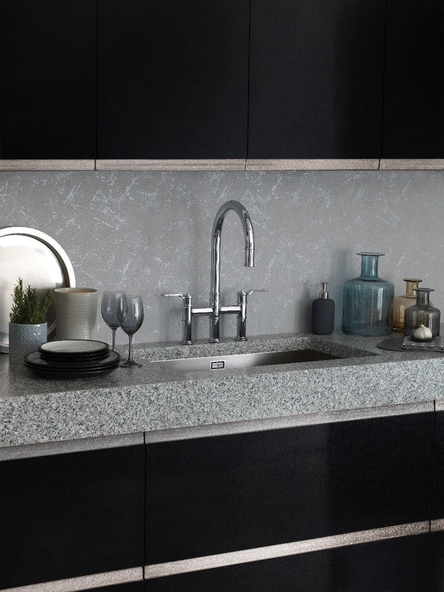 4549HS Мостовой миксер Armstrong с ополаскивателем при ополаскивании и гладкой ручкой Traditional Perrinandrowe - Вид №1