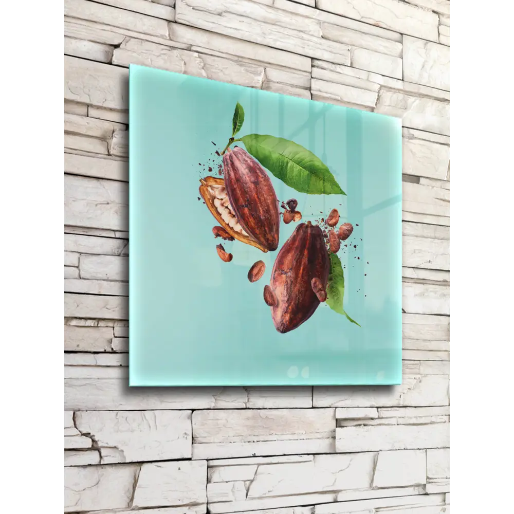 Картина на стекле Какао-Бобы 30x30 см POSTERMARKET STLM-2190662 - Вид №3