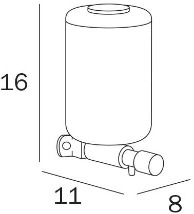 INDA® Настенный дозатор мыла из металла Hotellerie sun-id-1493305 - Вид №1