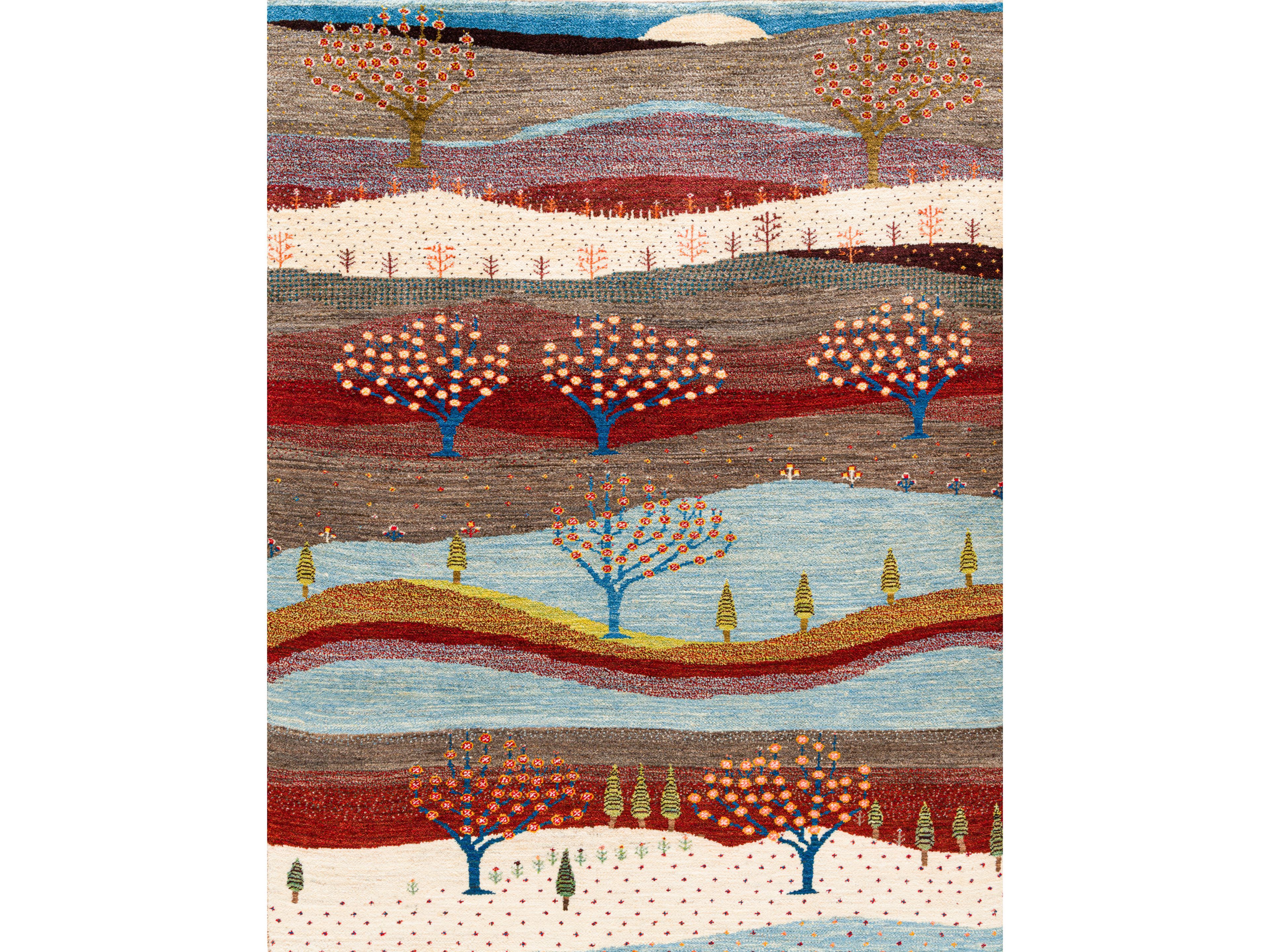 Прямоугольный шерстяной ковер Zollanvari Gabbehs Landscapes ARCH-00098521 - Вид №1