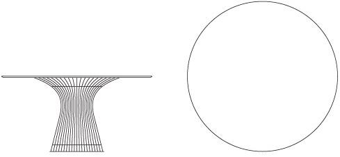 KNOLL Круглый стол из стали и стекла Platner sun-id-1493950 - Вид №6