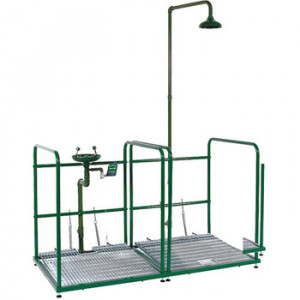 Edone Напольный душ, совмещенный между SC200P + SC283P с промывкой для глаз DILUVIO