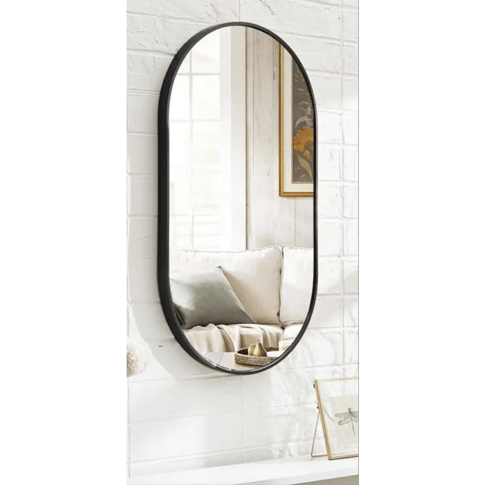 Зеркало Santreyd Metal Lux овальное черное 40×90 см для интерьера 87480810 STLM-1330401 - Вид №5